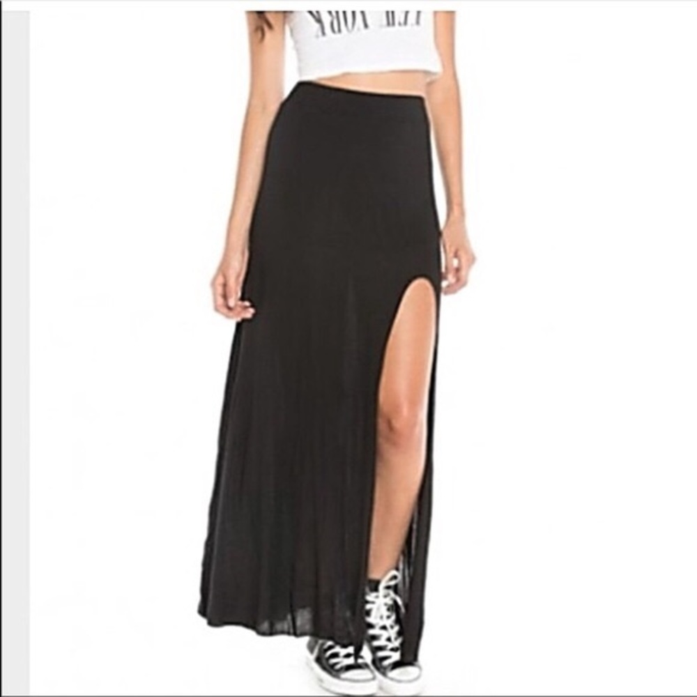 Brandy Melville Black Maxi Skirt